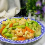 The Sweet Sauteed Shrimps With Loofah