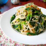 the best dish of summer spinach with vermicelli