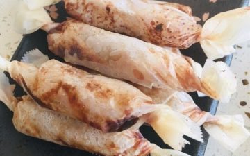 chicken wrapped in paper