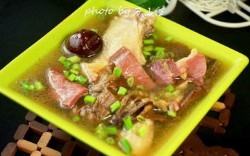 Chicken with Ham and Clear Soup