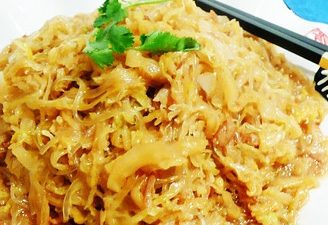 Sauteed Pickled Cabbage and Vermicelli