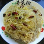 Sweet Potato Noodles with Pickled Cabbage