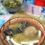 The Stewed Black Chicken Soup with Coconut